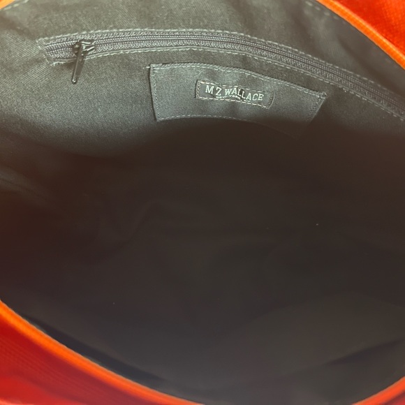 MZ Wallace 💕 vintage 💕 Bright Orange with Metallic pink handles / Made in USA - Picture 8 of 14